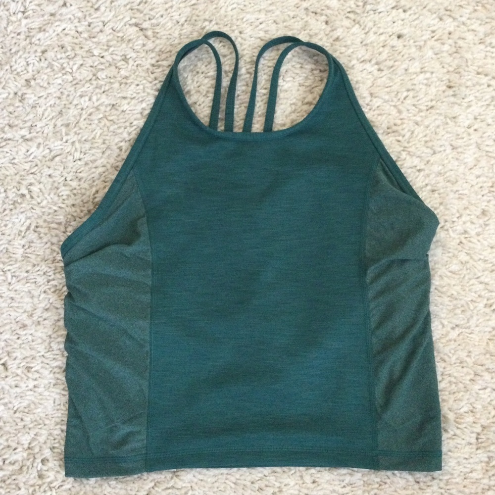Sweaty Betty- Longline Jade Color Bikini Top. Sz L